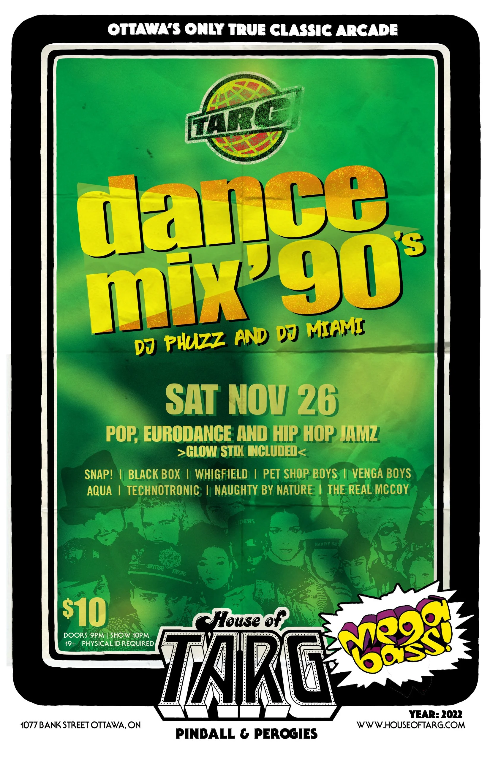 TARG DANCE MIX '90's - Pop, Eurodance & Hip Hop Dance Party